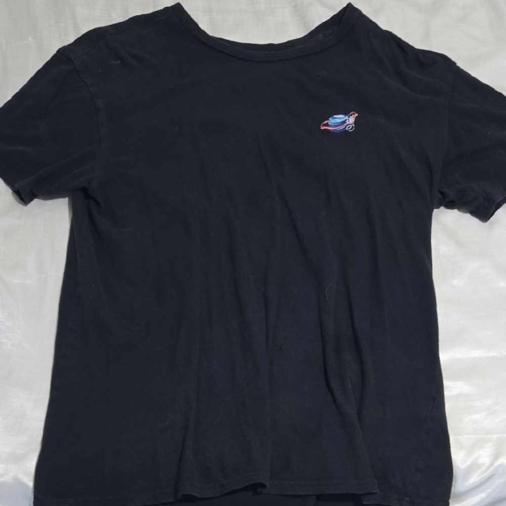 PacSun Black Short Sleeve Tee with Colorful Logo